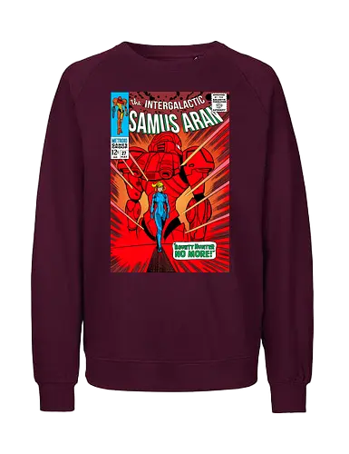 Bounty Hunter no more - comic, Bounty Hunter, retro, parody, girl, bounty, hunter - Fairtrade Sweatshirt