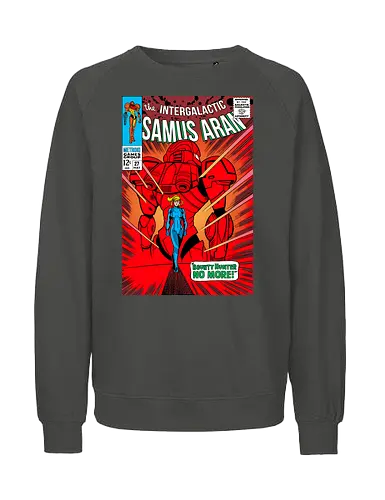 Bounty Hunter no more - comic, Bounty Hunter, retro, parody, girl, bounty, hunter - Fairtrade Sweatshirt