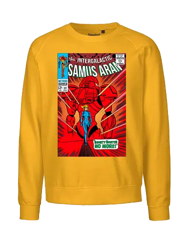 Bounty Hunter no more - comic, Bounty Hunter, retro, parody, girl, bounty, hunter - Fairtrade Sweatshirt