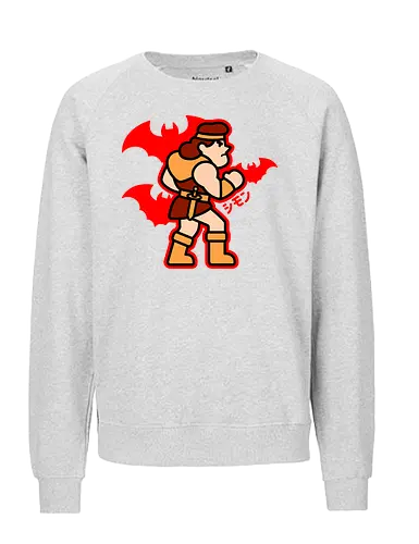 ChibiSimon - vampire, killer, Gaming, medusa, evil, cute, game, whip, retro - Fairtrade Sweatshirt