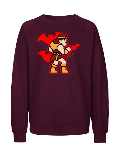 ChibiSimon - vampire, killer, Gaming, medusa, evil, cute, game, whip, retro - Fairtrade Sweatshirt