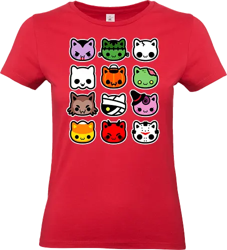 hallowkitties - halloween, cat, kitty, cute, funny - Standard T-Shirt (Women)
