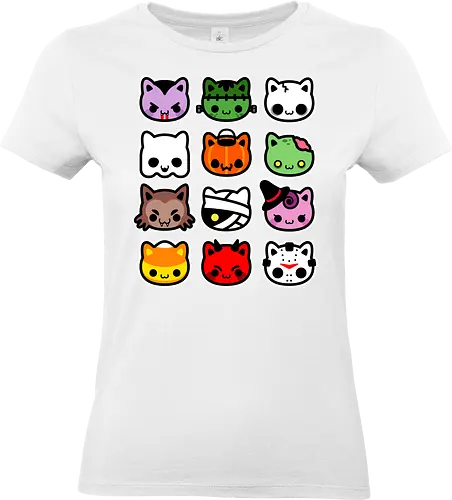hallowkitties - halloween, cat, kitty, cute, funny - Standard T-Shirt (Women)