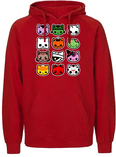 hallowkitties - halloween, cat, kitty, cute, funny - Fairtrade Hoodie