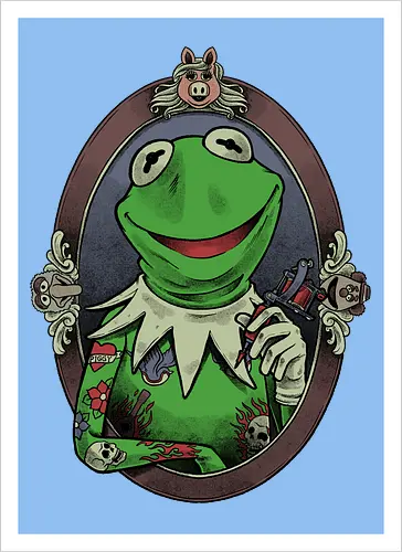 Tattoo Puppet Frog