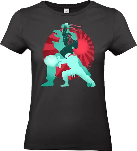 Japanese Martial Artist - Beat em up, classic video game, fighter, gamer, gaming, hadouken, japan, japanese, martial arts, retro gamer, ryu, shoryuken, video game, vintage, 90s gamer - Standard T-Shirt (Women)