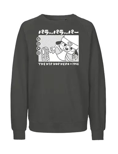 Rappa Doggo - funk, parappa, dog, retro, cute, music, rap, onion - Fairtrade Sweatshirt