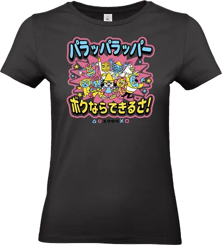 Rappa Town - music, rap, onion, funk, parappa, dog, retro, cute - Standard T-Shirt (Women)