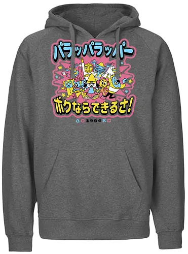 Rappa Town - music, rap, onion, funk, parappa, dog, retro, cute - Fairtrade Hoodie