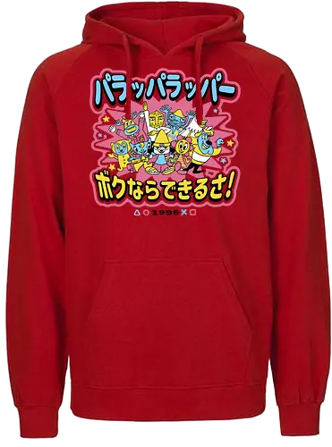 Rappa Town - music, rap, onion, funk, parappa, dog, retro, cute - Fairtrade Hoodie