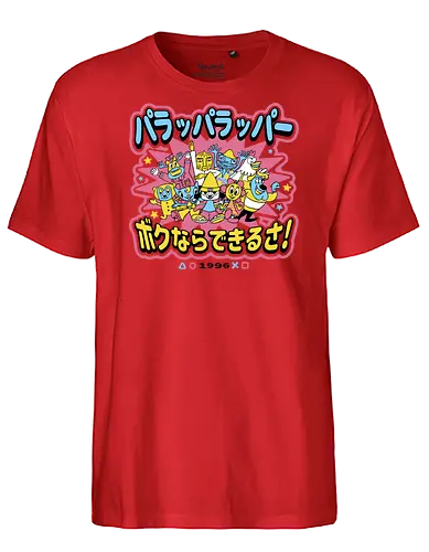 Rappa Town - music, rap, onion, funk, parappa, dog, retro, cute - Fairtrade T-Shirt