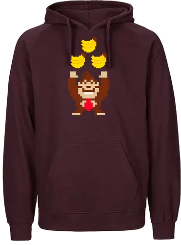 Tribananas - banana, donkey, king, rock, monkey, ape - Fairtrade Hoodie