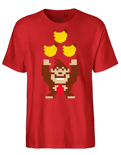 Tribananas - banana, donkey, king, rock, monkey, ape - Fairtrade T-Shirt