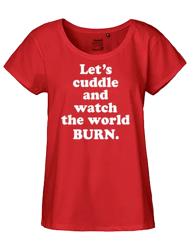 Lets Cuddle - dead, sexy, witch, horror, creepy, goth, streetwear, style - Fairtrade Girl Shirt