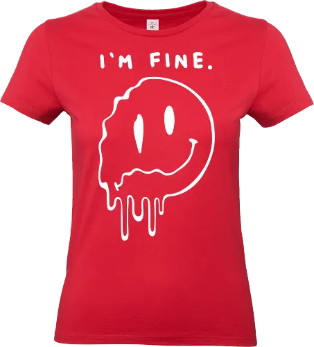 Im fine - dead, sexy, witch, horror, creepy, goth, streetwear, style - Standard T-Shirt (Women)