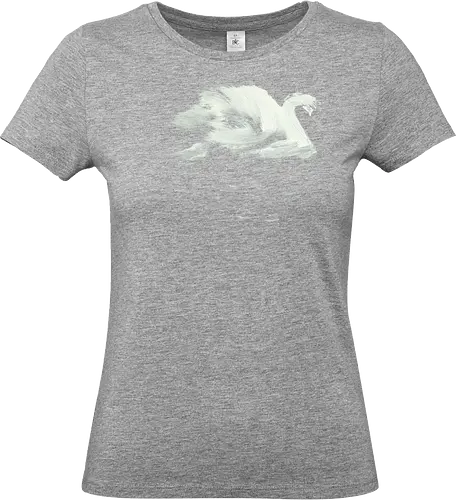 swan - swan, sumie, japan, lake - Standard T-Shirt (Women)