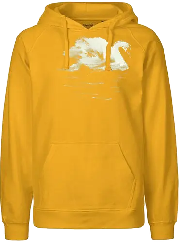 swan - swan, sumie, japan, lake - Fairtrade Hoodie
