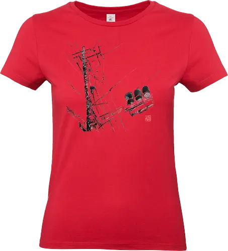 tokyo wires - tokyo, wires, street, sumie, japan - Standard T-Shirt (Women)