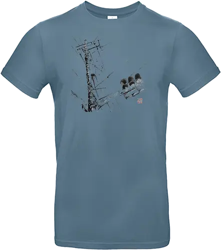 tokyo wires - tokyo, wires, street, sumie, japan - Standard T-Shirt