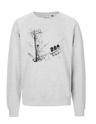 tokyo wires - tokyo, wires, street, sumie, japan - Fairtrade Sweatshirt