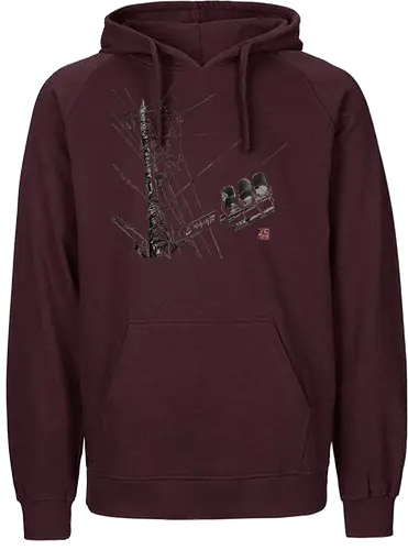 tokyo wires - tokyo, wires, street, sumie, japan - Fairtrade Hoodie
