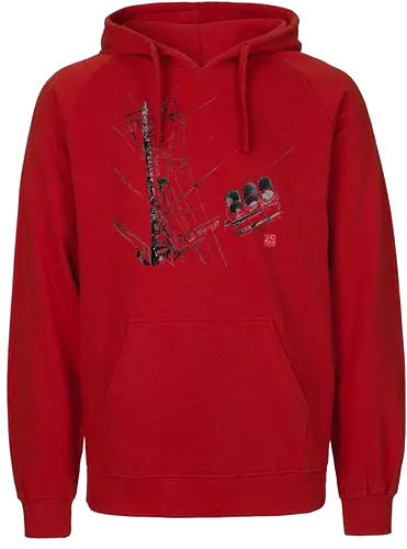 tokyo wires - tokyo, wires, street, sumie, japan - Fairtrade Hoodie