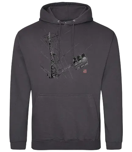 tokyo wires - tokyo, wires, street, sumie, japan - Standard Hoodie