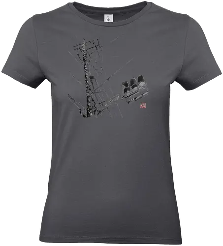 tokyo wires - tokyo, wires, street, sumie, japan - Standard T-Shirt (Women)