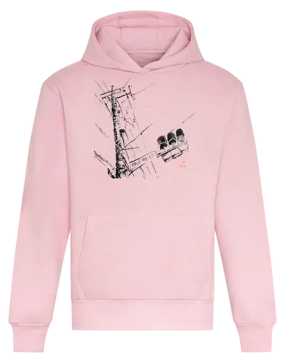 tokyo wires - tokyo, wires, street, sumie, japan - Heavyweight Hoodie