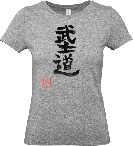 bushido kanji - bushido, sumie, japan, kanji - Standard T-Shirt (Women)