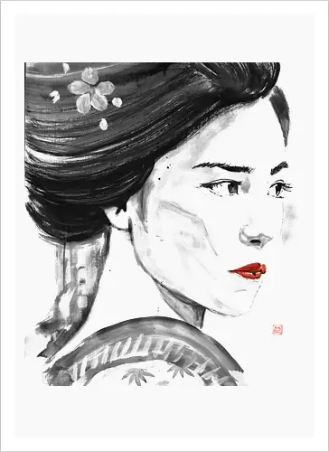 close up geisha