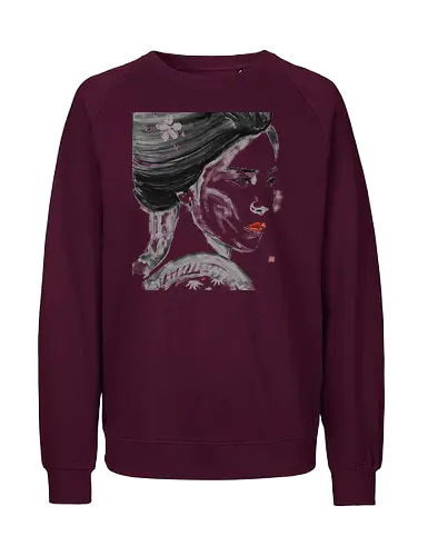 close up geisha - geisha, sumie, japan - Fairtrade Sweatshirt