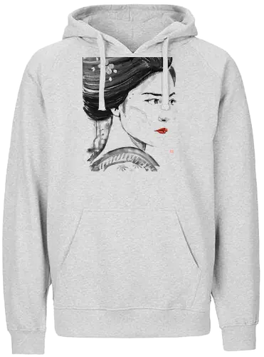 close up geisha - geisha, sumie, japan - Fairtrade Hoodie