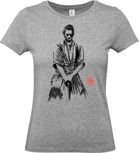 samurai ready - samurai, sumie, japan - Standard T-Shirt (Women)