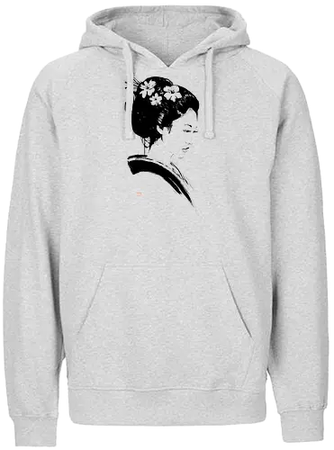 beautiful geisha - geisha, sumie, japan - Fairtrade Hoodie