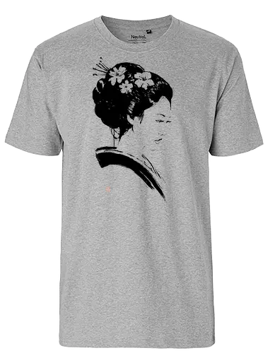 beautiful geisha - geisha, sumie, japan - Fairtrade T-Shirt