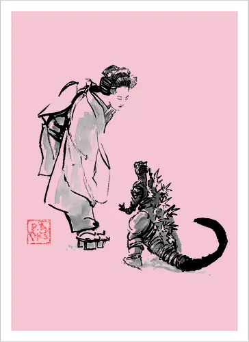 geisha and little monster
