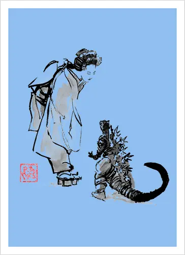 geisha and little monster
