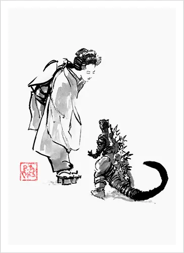 geisha and little monster
