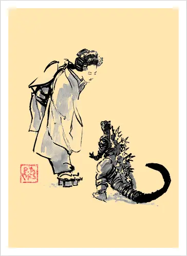 geisha and little monster