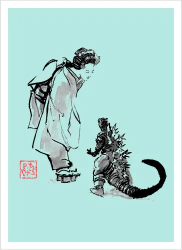 geisha and little monster