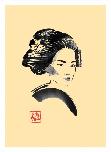 geisha hair