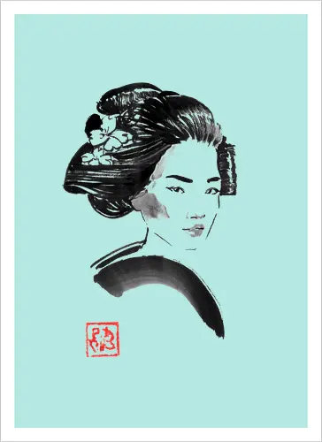 geisha hair