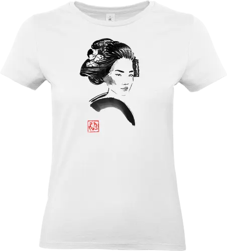 geisha hair - geisha, hair, sumie, japan - Standard T-Shirt (Women)