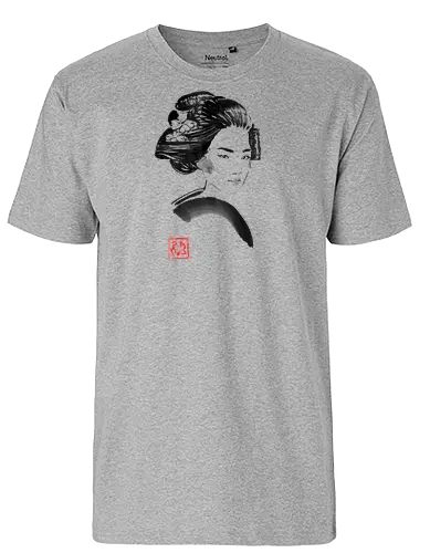 geisha hair - geisha, hair, sumie, japan - Fairtrade T-Shirt