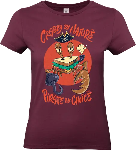 crimson crust  - animal, crab, pirates, cool, seafood, cool, sandwich, bread, zodiac - Standard T-Shirt (Women)