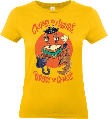 crimson crust  - animal, crab, pirates, cool, seafood, cool, sandwich, bread, zodiac - Standard T-Shirt (Women)
