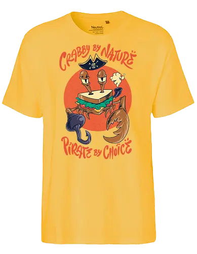 crimson crust  - animal, crab, pirates, cool, seafood, cool, sandwich, bread, zodiac - Fairtrade T-Shirt