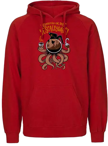 octobrew - coffee, caffeine, cool, latte, cafe, insomnia, drink, happy, ufo, alien, scifi, fantasy, horror, halloween, sleep, insomnia, pirates - Fairtrade Hoodie