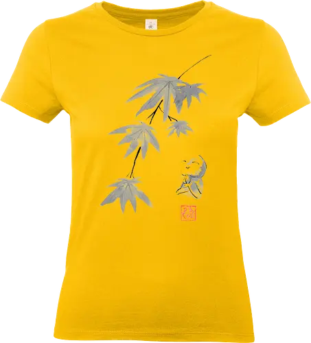 maple jizo - jizo, maple, tree, sumie, japan - Standard T-Shirt (Women)